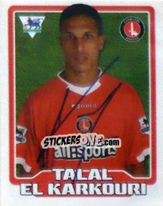 Figurina Talal El Karkouri - Premier League Inglese 2005-2006 - Merlin