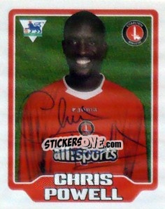 Sticker Chris Powell - Premier League Inglese 2005-2006 n. 143 - Merlin