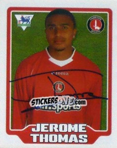 Sticker Jerome Thomas - Premier League Inglese 2005-2006 n. 154 - Merlin