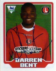 Sticker Darren Bent - Premier League Inglese 2005-2006 - Merlin