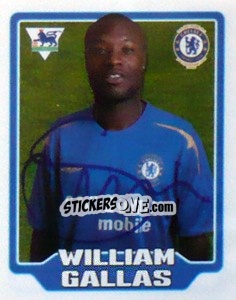 Sticker William Gallas - Premier League Inglese 2005-2006 n. 170 - Merlin