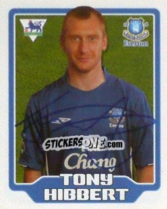Cromo Tony Hibbert - Premier League Inglese 2005-2006 n. 193 - Merlin