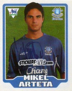 Sticker Mikel Arteta - Premier League Inglese 2005-2006 n. 199 - Merlin