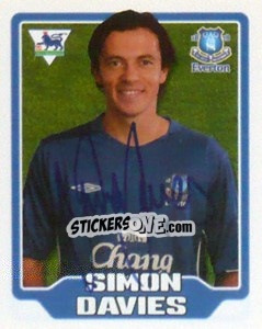 Figurina Simon Davies - Premier League Inglese 2005-2006 - Merlin
