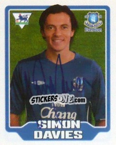 Sticker Simon Davies - Premier League Inglese 2005-2006 n. 202 - Merlin