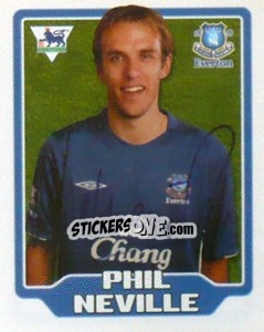 Figurina Phil Neville - Premier League Inglese 2005-2006 - Merlin
