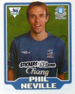 Sticker Phil Neville - Premier League Inglese 2005-2006 n. 204 - Merlin