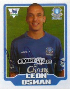 Figurina Leon Osman - Premier League Inglese 2005-2006 n. 205 - Merlin