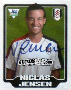 Figurina Niclas Jensen - Premier League Inglese 2005-2006 - Merlin
