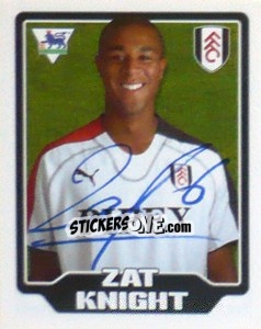 Cromo Zat Knight - Premier League Inglese 2005-2006 - Merlin