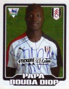 Figurina Papa Bouba Diop - Premier League Inglese 2005-2006 - Merlin