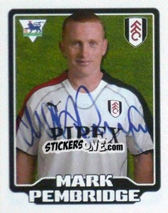 Sticker Mark Pembridge - Premier League Inglese 2005-2006 n. 232 - Merlin