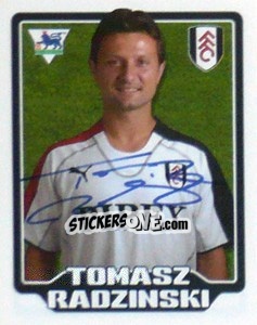 Sticker Tomasz Radzinski - Premier League Inglese 2005-2006 - Merlin