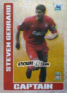 Sticker Steven Gerrard (Captain) - Premier League Inglese 2005-2006 - Merlin