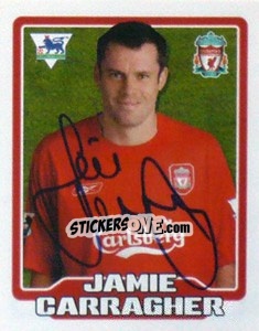 Figurina Jamie Carragher - Premier League Inglese 2005-2006 - Merlin