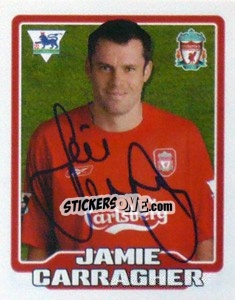 Sticker Jamie Carragher - Premier League Inglese 2005-2006 n. 244 - Merlin