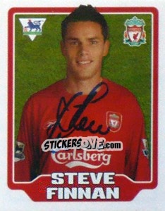 Sticker Steve Finnan - Premier League Inglese 2005-2006 n. 245 - Merlin