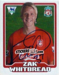 Sticker Zak Whitbread - Premier League Inglese 2005-2006 - Merlin