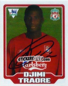 Figurina Djimi Traore - Premier League Inglese 2005-2006 - Merlin