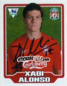 Sticker Xabi Alonso - Premier League Inglese 2005-2006 n. 252 - Merlin