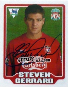 Sticker Steven Gerrard - Premier League Inglese 2005-2006 n. 254 - Merlin