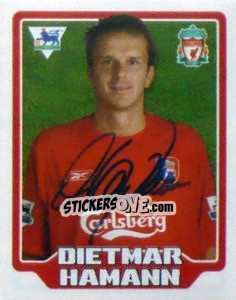 Cromo Dietmar Hamann - Premier League Inglese 2005-2006 - Merlin