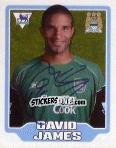 Sticker David James - Premier League Inglese 2005-2006 n. 268 - Merlin