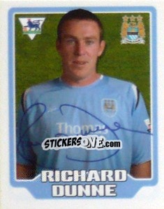 Figurina Richard Dunne - Premier League Inglese 2005-2006 - Merlin
