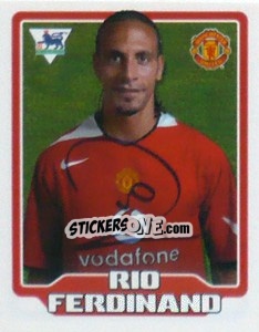 Sticker Rio Ferdinand - Premier League Inglese 2005-2006 n. 297 - Merlin