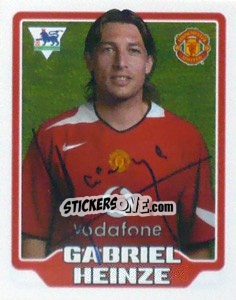 Sticker Gabriel Heinze - Premier League Inglese 2005-2006 n. 298 - Merlin