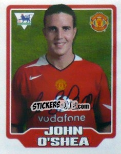 Figurina John O'Shea - Premier League Inglese 2005-2006 - Merlin