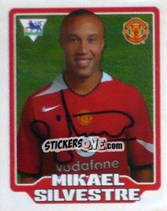 Sticker Mikael Silvestre - Premier League Inglese 2005-2006 n. 301 - Merlin