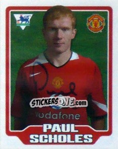 Sticker Paul Scholes - Premier League Inglese 2005-2006 n. 310 - Merlin