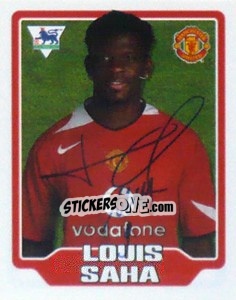 Sticker Louis Saha - Premier League Inglese 2005-2006 n. 313 - Merlin
