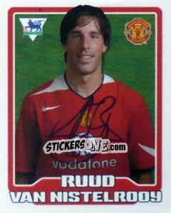 Sticker Ruud Van Nistelrooy - Premier League Inglese 2005-2006 - Merlin