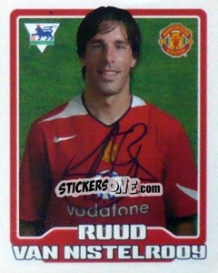 Sticker Ruud Van Nistelrooy - Premier League Inglese 2005-2006 n. 314 - Merlin