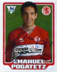 Cromo Emanuel Pogatetz - Premier League Inglese 2005-2006 - Merlin