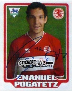 Sticker Emanuel Pogatetz - Premier League Inglese 2005-2006 n. 325 - Merlin