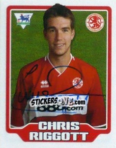 Sticker Chris Riggott - Premier League Inglese 2005-2006 n. 327 - Merlin