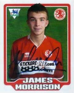 Sticker James Morrison - Premier League Inglese 2005-2006 - Merlin