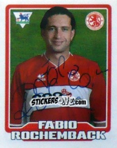 Figurina Fabio Rochemback - Premier League Inglese 2005-2006 - Merlin