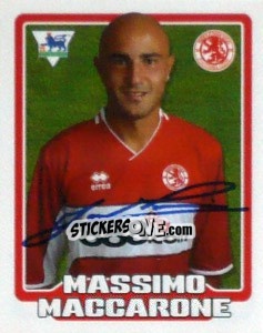 Figurina Massimo Maccarone - Premier League Inglese 2005-2006 - Merlin