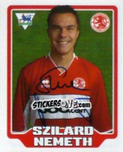 Cromo Szilard Nemeth - Premier League Inglese 2005-2006 - Merlin