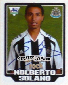 Figurina Nolberto Solano - Premier League Inglese 2005-2006 - Merlin