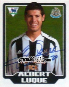 Figurina Albert Luque - Premier League Inglese 2005-2006 - Merlin