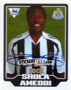 Figurina Shola Ameobi - Premier League Inglese 2005-2006 - Merlin