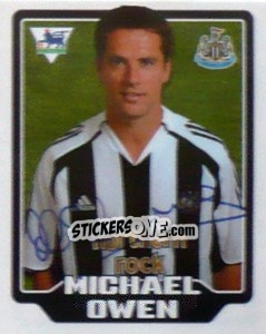 Sticker Michael Owen - Premier League Inglese 2005-2006 - Merlin