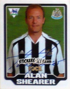 Figurina Alan Shearer - Premier League Inglese 2005-2006 - Merlin