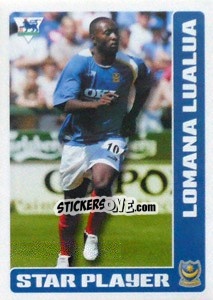 Figurina Lomana Lualua (Star Player) - Premier League Inglese 2005-2006 - Merlin