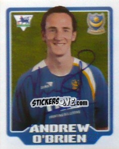 Figurina Andrew O'Brien - Premier League Inglese 2005-2006 - Merlin